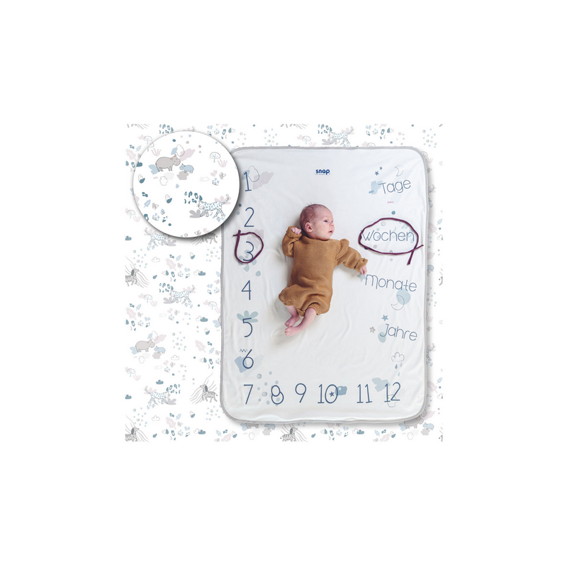 Snap The Moment - Foto Meilenstein Decke Pale Safari (deutsche Version)