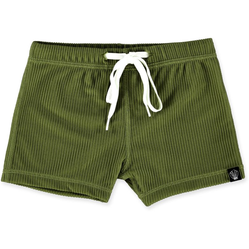 Beach & Bandits - UV Badeshorts Ribbed Pesto
