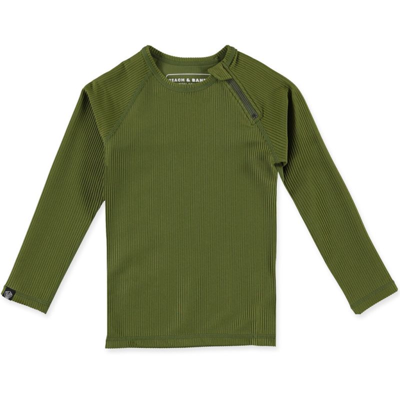Beach & Bandits - UV Badeshirt Ribbed Pesto