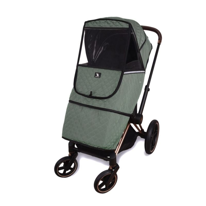 Cottonmoose - Wetterschutz- Regenschutz Kinderwagen Jungle Green