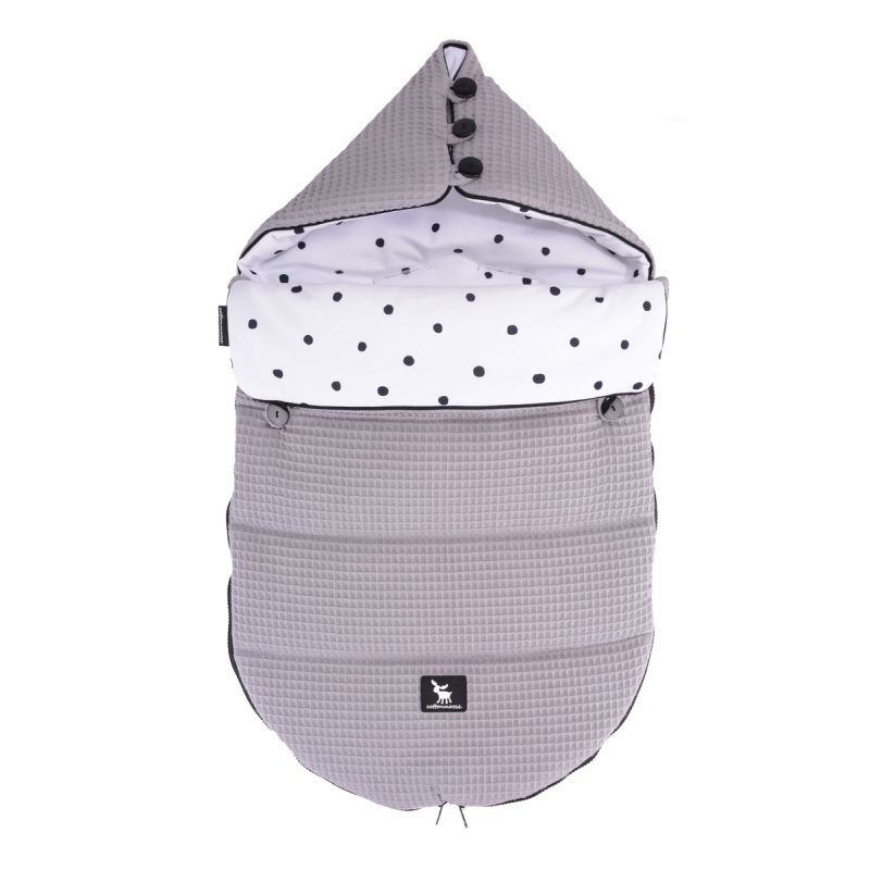 Cottonmoose - Mini Fusssack "Pooh"  Grau