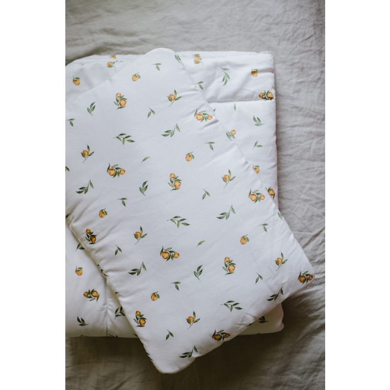 Qbana Mama - Bettdeckenset mit Kissen gefüttert Secret Citrus