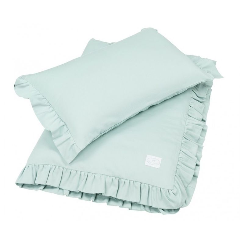 Cotton & Sweets - Bettwäsche Simply Glamour Silt Green gefüttert 80 x 100cm