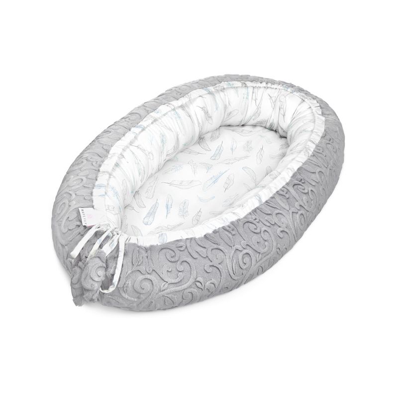 Maylily - Babynest Premium Luxe Heavenly Feathers Grey