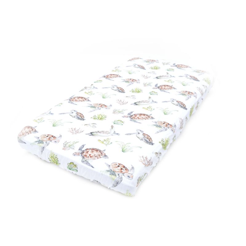 Qbana Mama - Spannbetttuch Pazifik Schildkröte