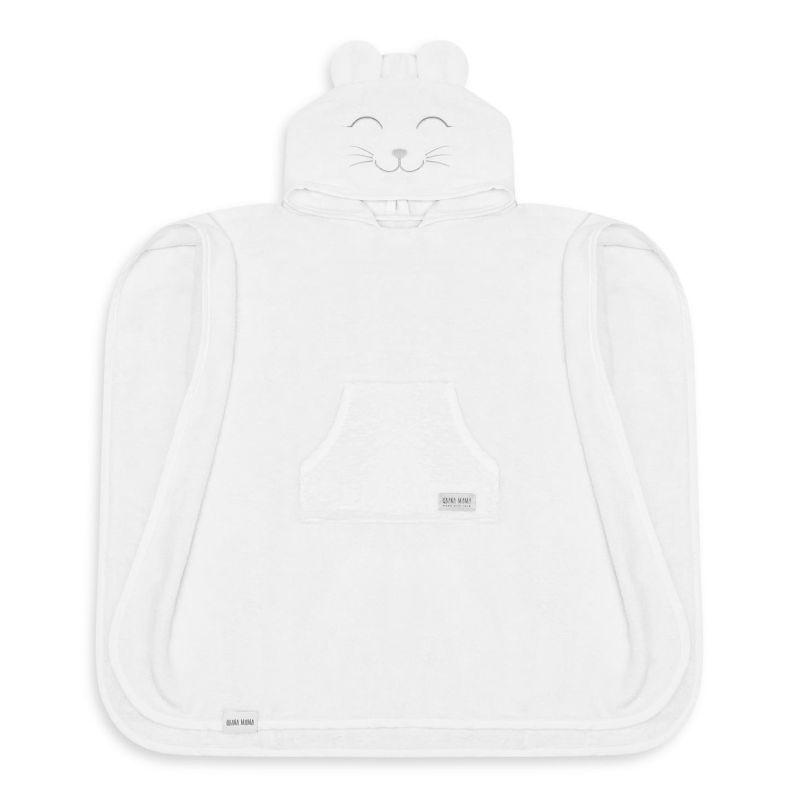 Qbana Mama - Poncho Ecru Weiss