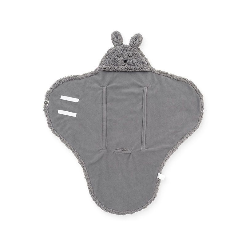 Jollein - Kuschelwrap Plüsch Bunny Storm Grey