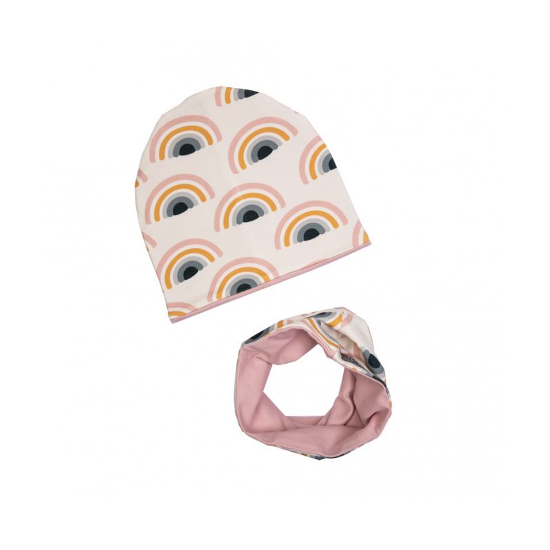 Ul & Ka - Beanie & Schal Set Rainbow