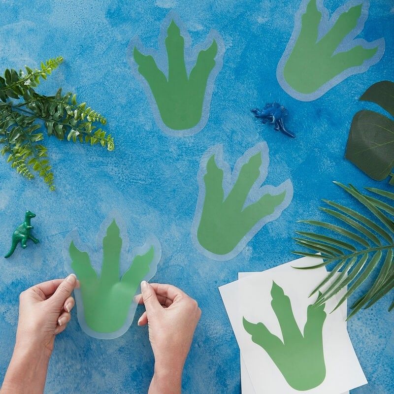 Ginger Ray - Sticker Fussabdruck Dino