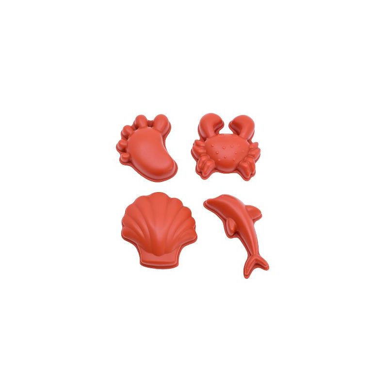 Scrunch - 4er Set Sandförmchen Rust Orange