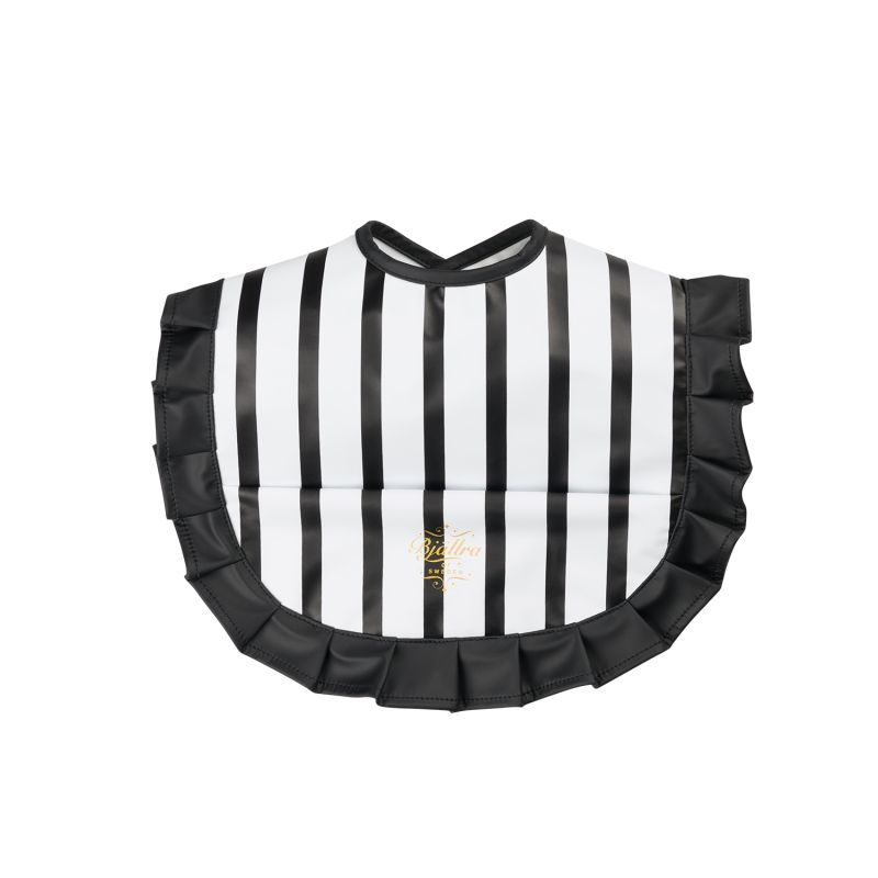 Bjällra of Sweden - Lätzchen Black White Stripe