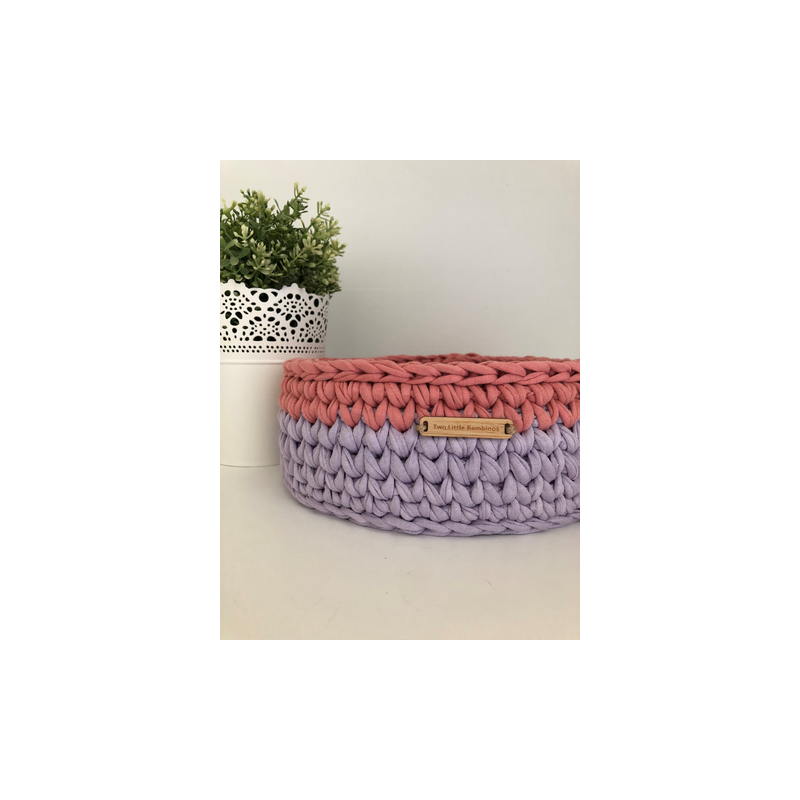 Two little Bambinos - Körbchen large Lavender - Salmon