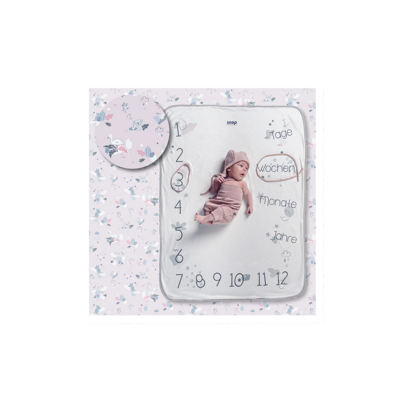 Snap The Moment - Foto Meilenstein Decke Soft Savanna  (deutsche Version)