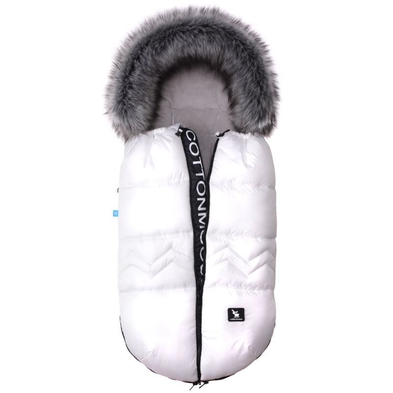 Cottonmoose - Fusssack North Moose Logo Weiss