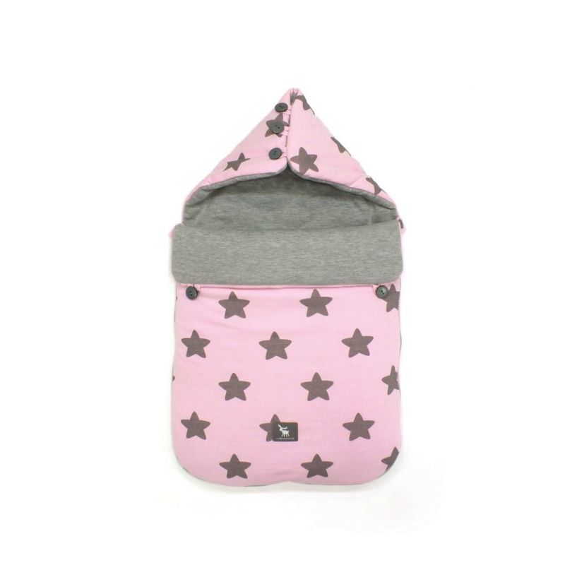 Cottonmoose - Mini Fusssack "Pooh"  Pink Stars