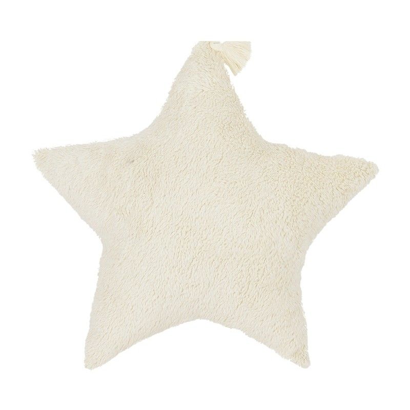 Cotton & Sweets - Kissen Kunstfell Stern Vanilla