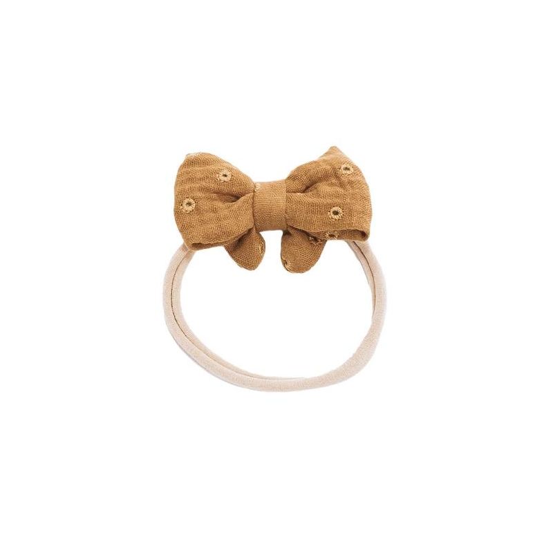 Mrs Ertha - Stirnband Mustard Pointelle