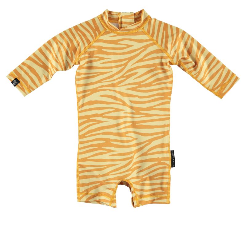 Beach & Bandits - UV Badeoverall Baby Golden Tiger