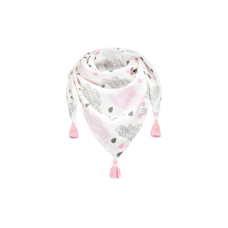 Maylily - Bambus Schal Triangel mit Tassel Blush rain pink