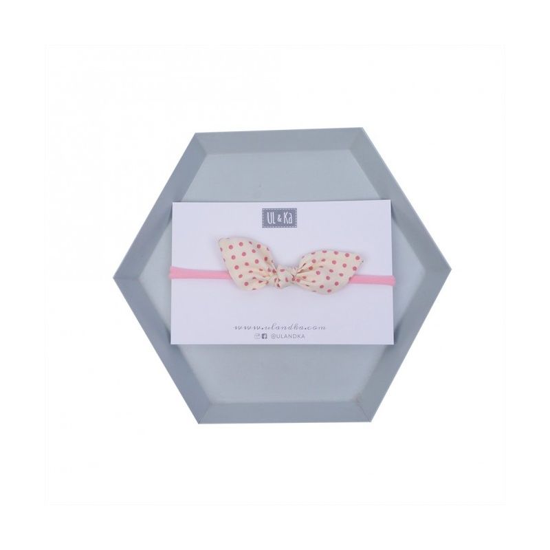 Ul & Ka - Haarband mini Dots Cream
