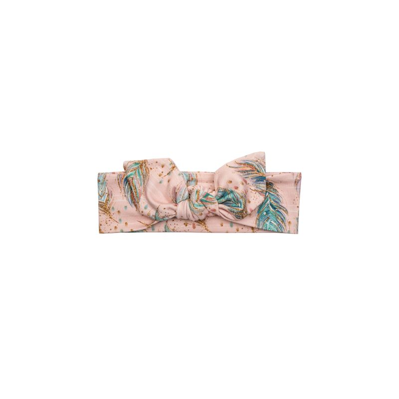 Ul & Ka - Haarband Pastel Boho Feathers Gold