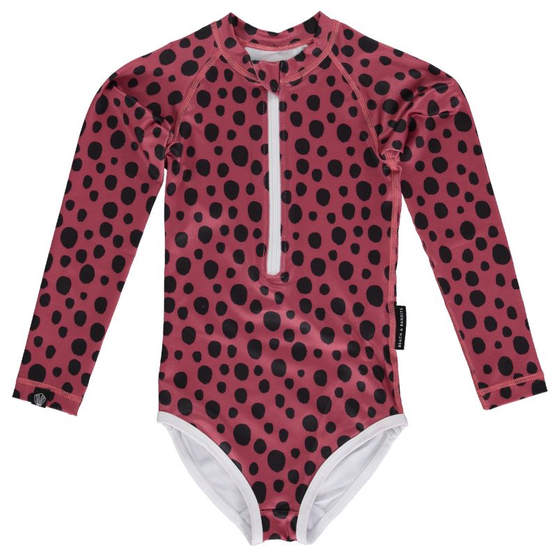 Beach & Bandits - UV Badeanzug Red Velvet Punkte
