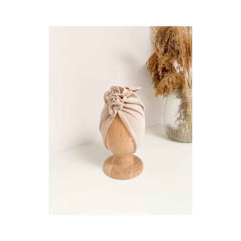 Looks by Luks -  Turban Samt Warm Beige