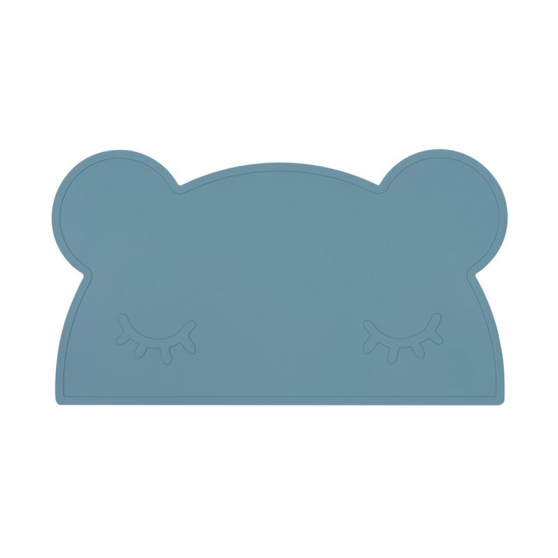 we might be tiny - Silikon Tischset Bär Blue Dusk