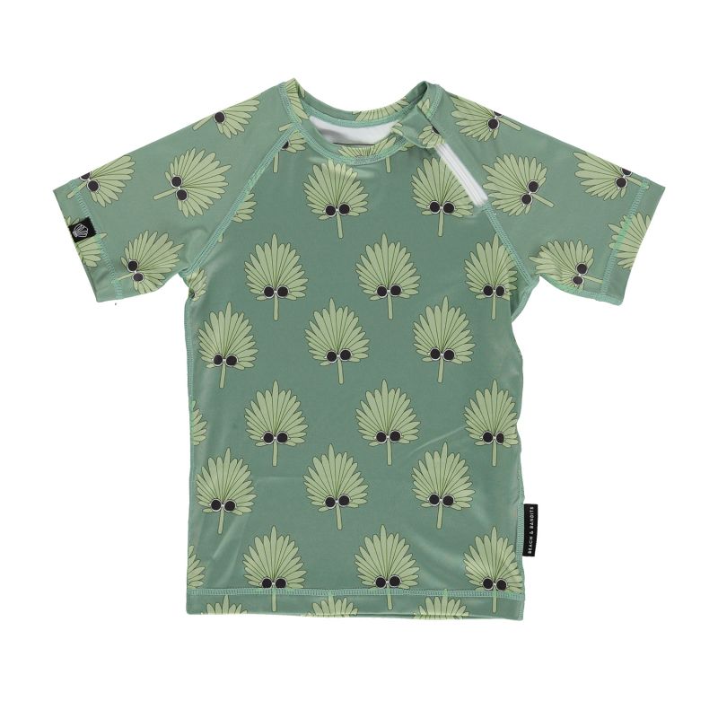 Beach & Bandits - UV Badeshirt Palmwedel Olive