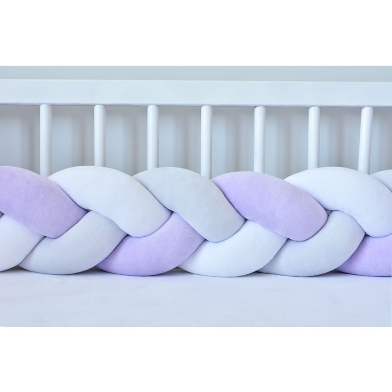 Sparrow -Bettschlange weiss - hellgrau - lavender