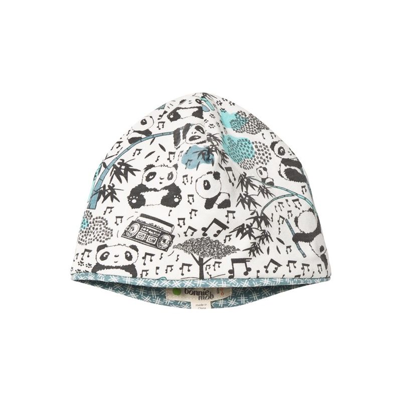 Bonniemob - Beanie Panda Print blau