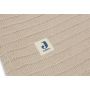 Jollein - Babydecke Samt - Strick Nougat