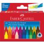 Faber-Castell - Wachsmalkreide Dreikant, 24er Kartonetui