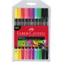 Faber-Castell - Doppelfasermaler 10er Set neon