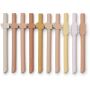 LIEWOOD - Badu Silikon Trinkhalme Set Safari Rose Mix