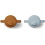 LIEWOOD - 2er Set Neil Cup Trinklerntasse Mustard - Sea Blue
