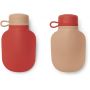 LIEWOOD - 2er Set Smoothie Quetschflasche Apple Red / Rose