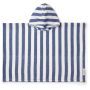LIEWOOD - Paco Poncho Waffelstoff Surf Blue - Weiss