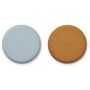 LIEWOOD - Gordon Silikon Schalen Set Sea Blue Mustard Mix