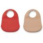 LIEWOOD - Tilda Silikonlätzchen Set Cat Apple Red Mix