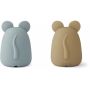 LIEWOOD - Callie Set Mini Lämpchen Mouse Blue Fog - Oat