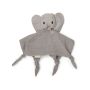 nuuroo - Kuscheltuch Arie Elefant Grau