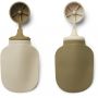 LIEWOOD - 2er Set Smoothie Quetschflasche Sandy / Khaki
