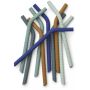 LIEWOOD - Jonas Silikon Trinkhalme Set Surf Blue Multi