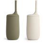 LIEWOOD - Dylan Strohhalm Becher Set Khaki / Sandy