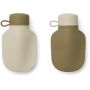 LIEWOOD - 2er Set Smoothie Quetschflasche Sandy / Khaki