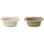 LIEWOOD - 2er Set Peony Saugnapfteller Set Sandy - Oat