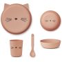 LIEWOOD - Brody Geschirrset 4tlg Cat Rose Blush