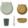 LIEWOOD - Paul Geschirrset Cat Dusty Mint Mix