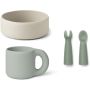 LIEWOOD - Lise Silikon Geschirrset Dove Blue Mix